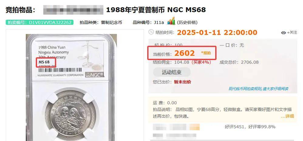 1988年‖宁夏30周年纪念币：156 万枚的 "袖珍发行量"